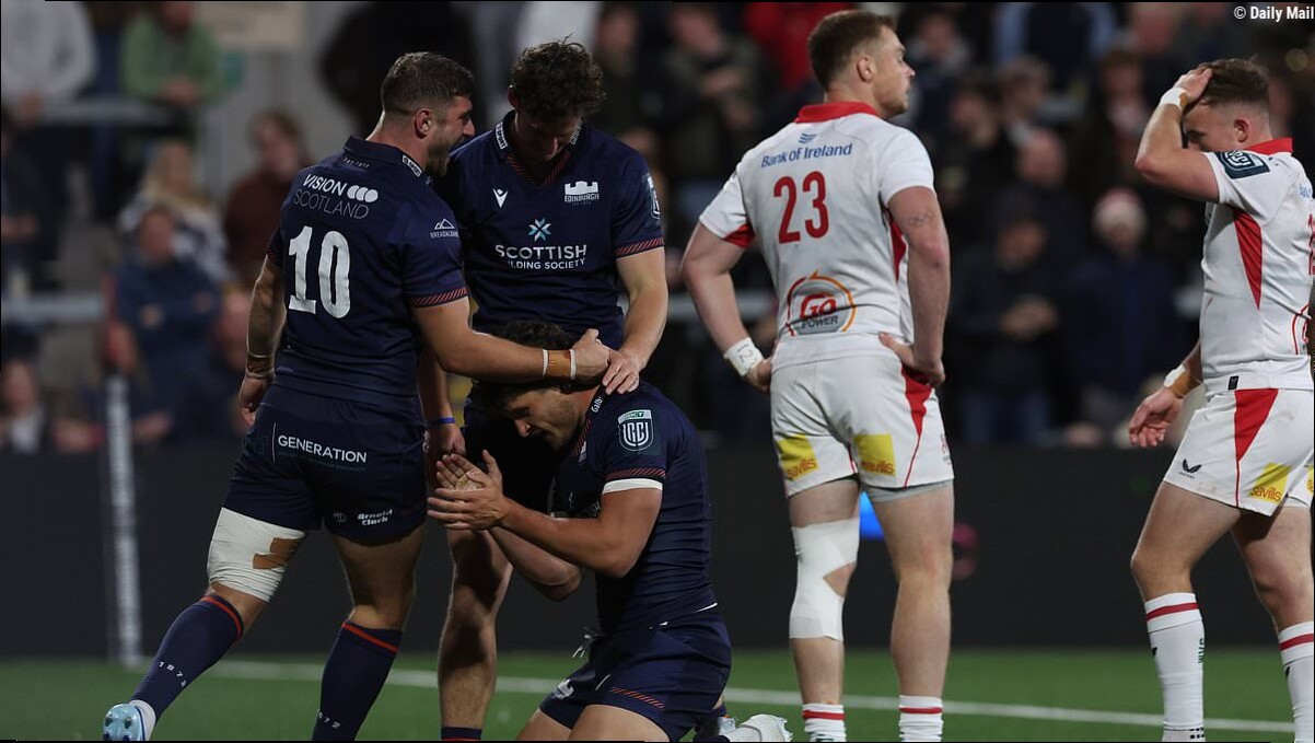 ULSTER 29 EDINBURGH 34: Capital men survive frantic fightback to seal unexpected opening URC win