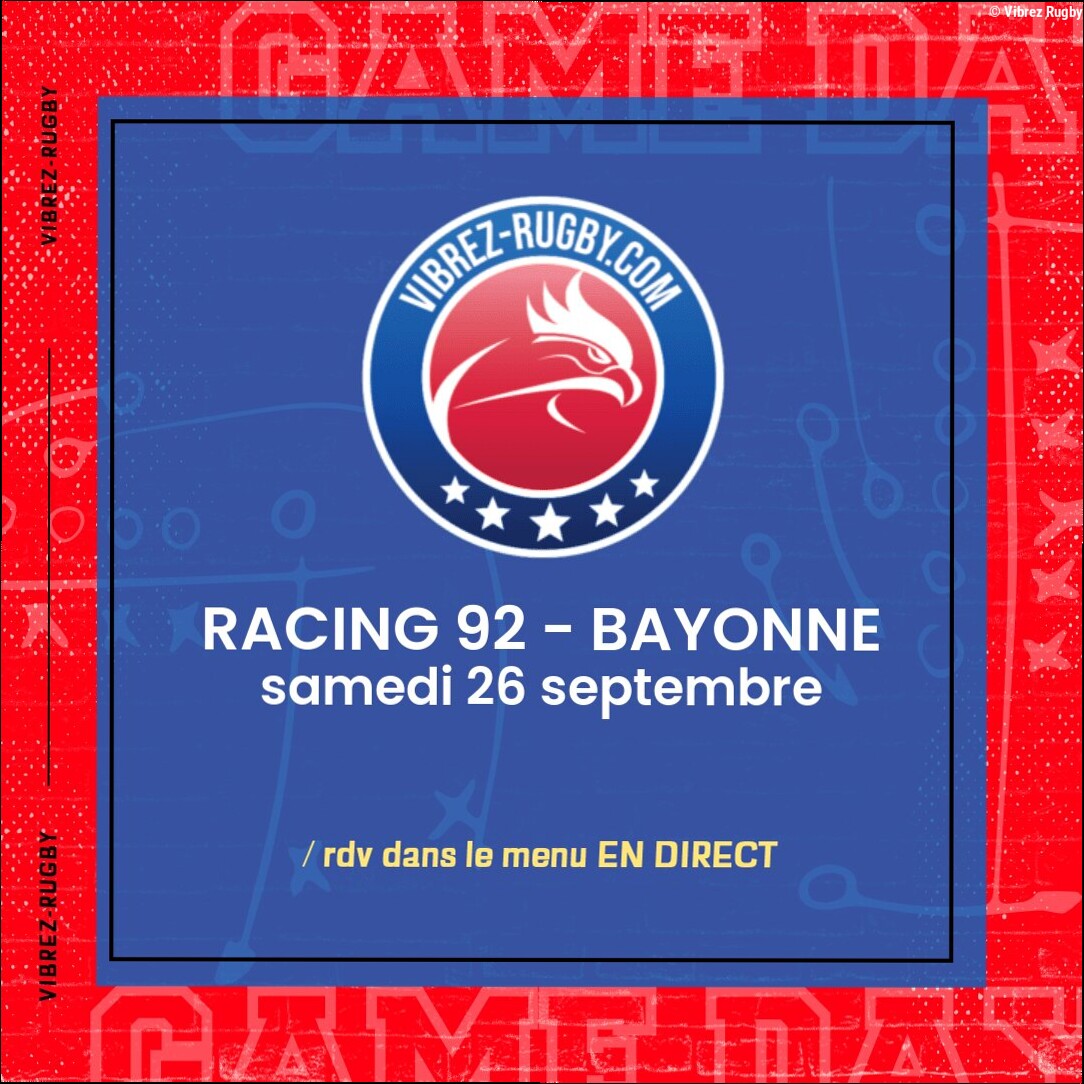 Racing 92 – Bayonne en direct