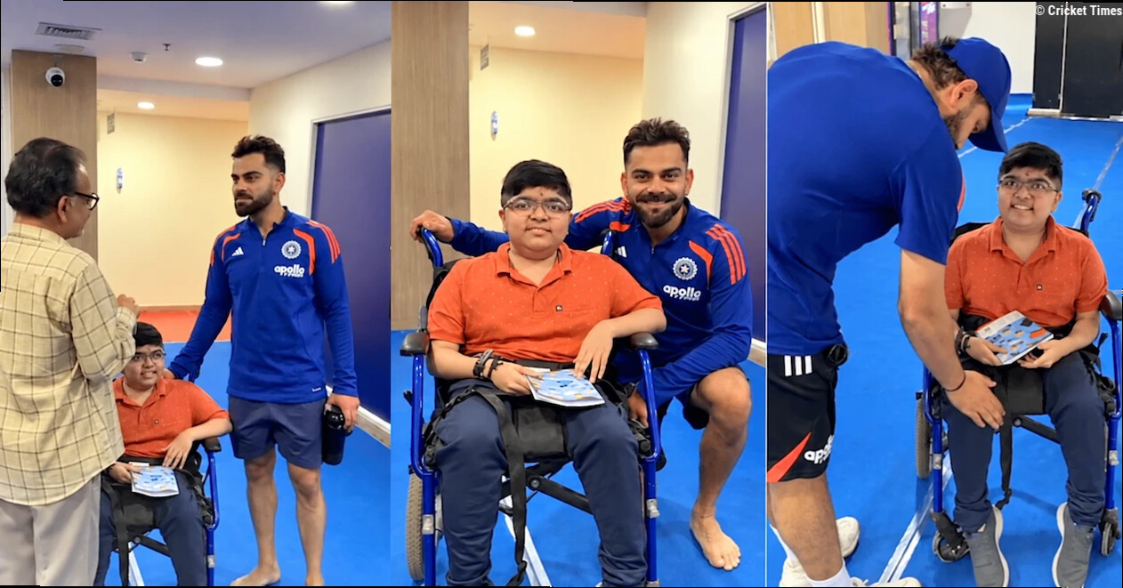 WATCH: Virat Kohli and Rohit Sharma share heartwarming moment with specially-abled fan ahead of IND vs WI 1st ODI