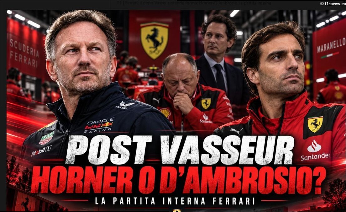 F1 | Ferrari, il dopo Vasseur prende forma: Horner-D'Ambrosio, la partita interna