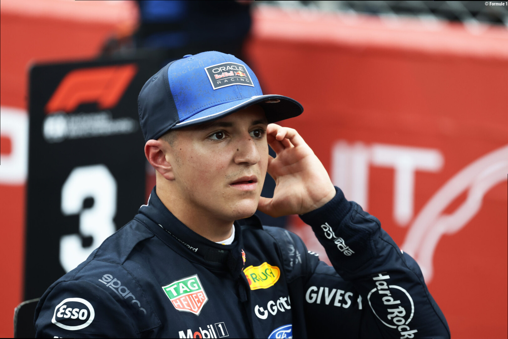 Isack Hadjar blij met podium en RB22 in Bakoe: 'Eerste podium op eigen snelheid'