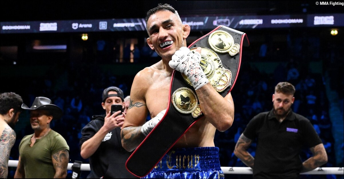 Tony Ferguson defends Misfits Boxing middleweight title with second-round knockout of Mahmood Sebie