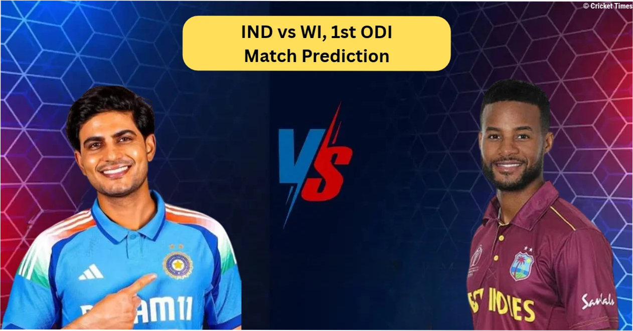 IND vs WI, 1st ODI, Match Prediction: Who will win today's game between India and West Indies?
