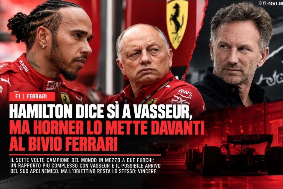 F1 | Hamilton dice sì a Vasseur, ma Horner lo mette davanti al bivio Ferrari