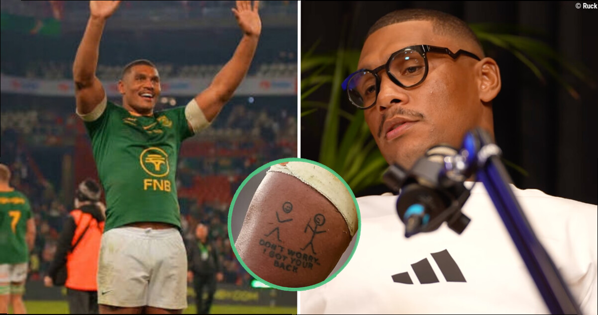 Fans can't decide if Springboks star has the best or worst tattoo in world rugby