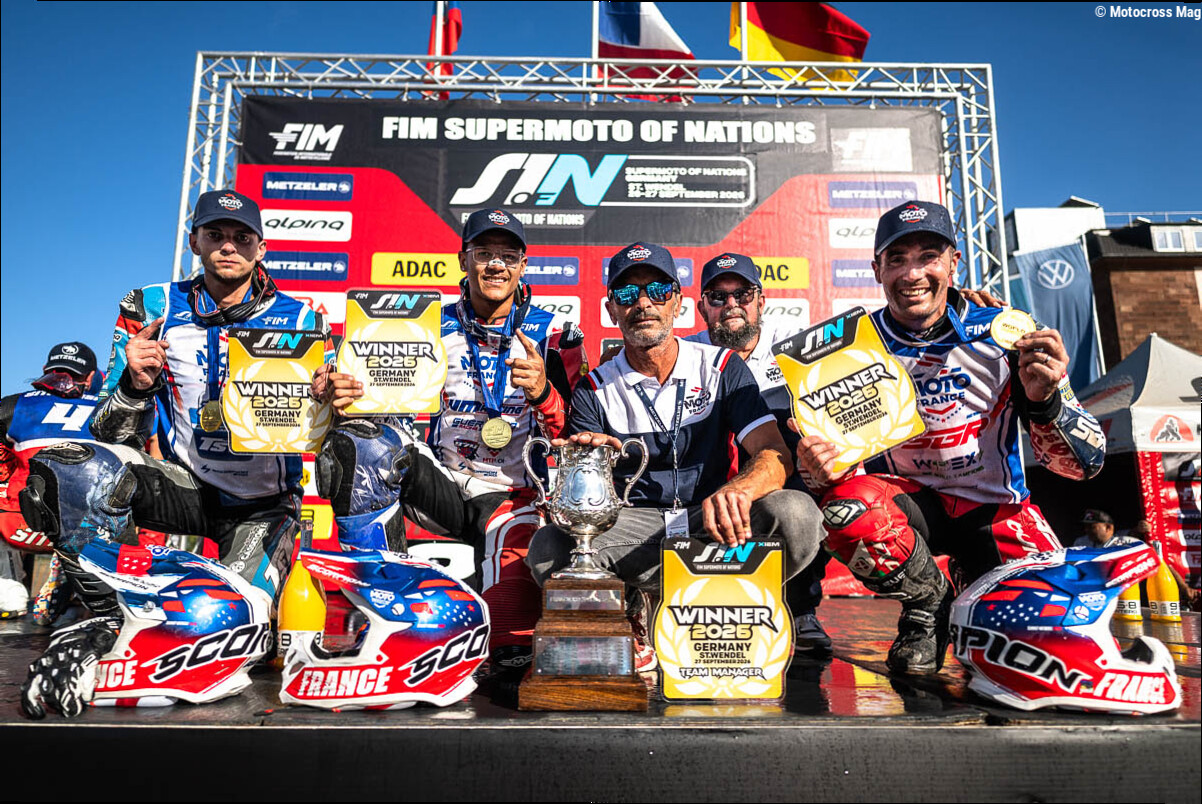 Supermoto des Nations : un 14ème titre pour la France, une 6ème place pour la Belgique