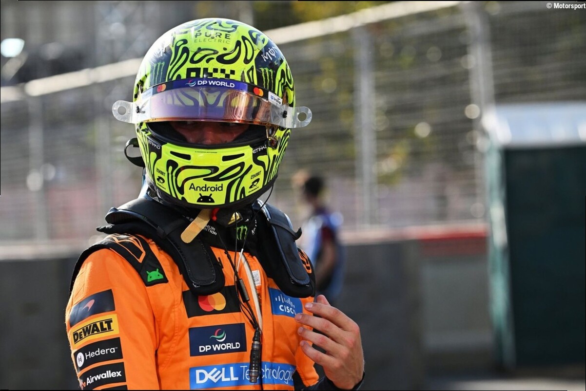 Norris pide perdón a Colapinto por sus palabras tras el accidente de Bakú
