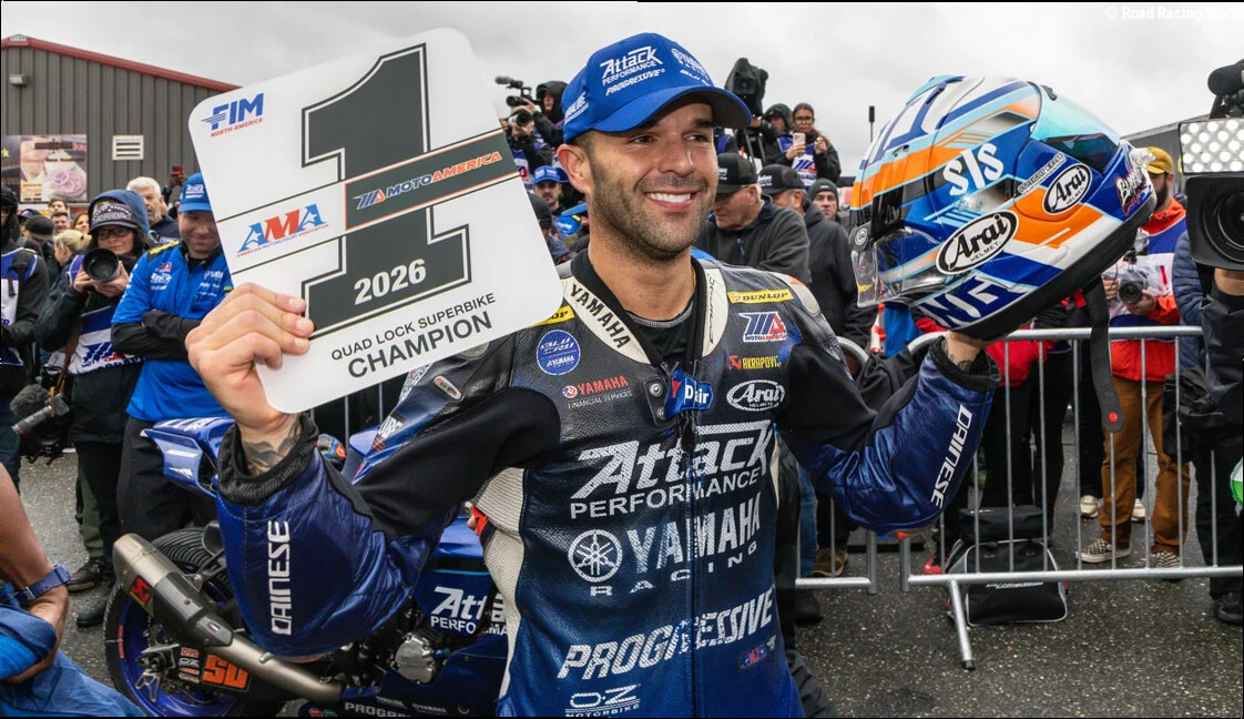 MotoAmerica: Fong Is The 2026 Quad Lock Superbike Champion