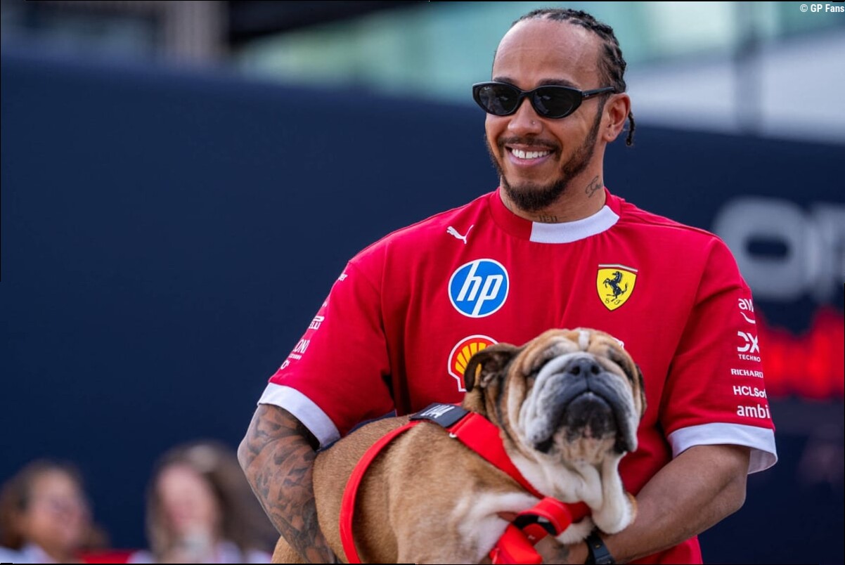 Lewis Hamilton shares heartbreaking tribute to beloved bulldog Roscoe