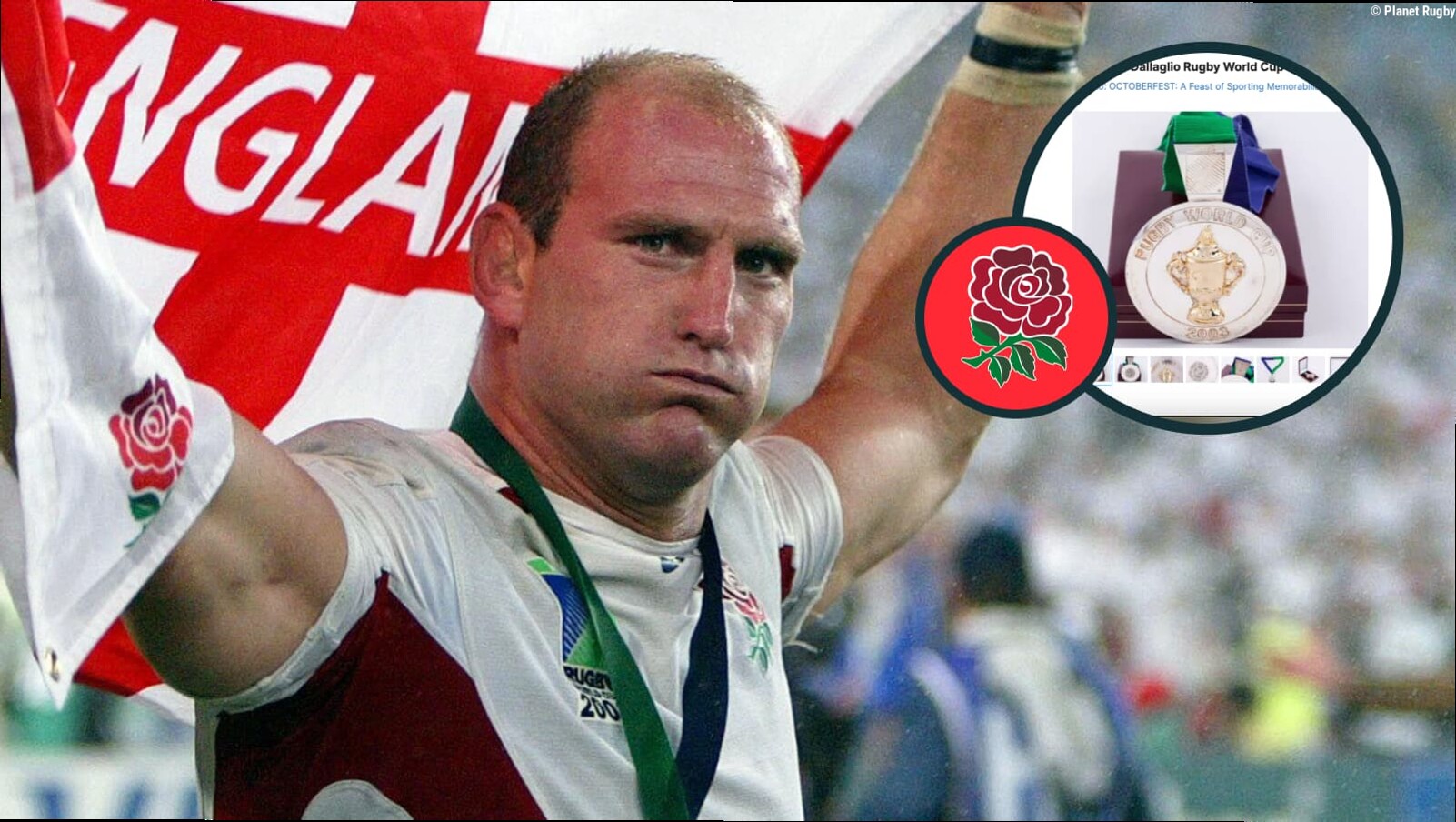Bankrupt England legend Lawrence Dallaglio is selling his 2003 Rugby World Cup winner's medal