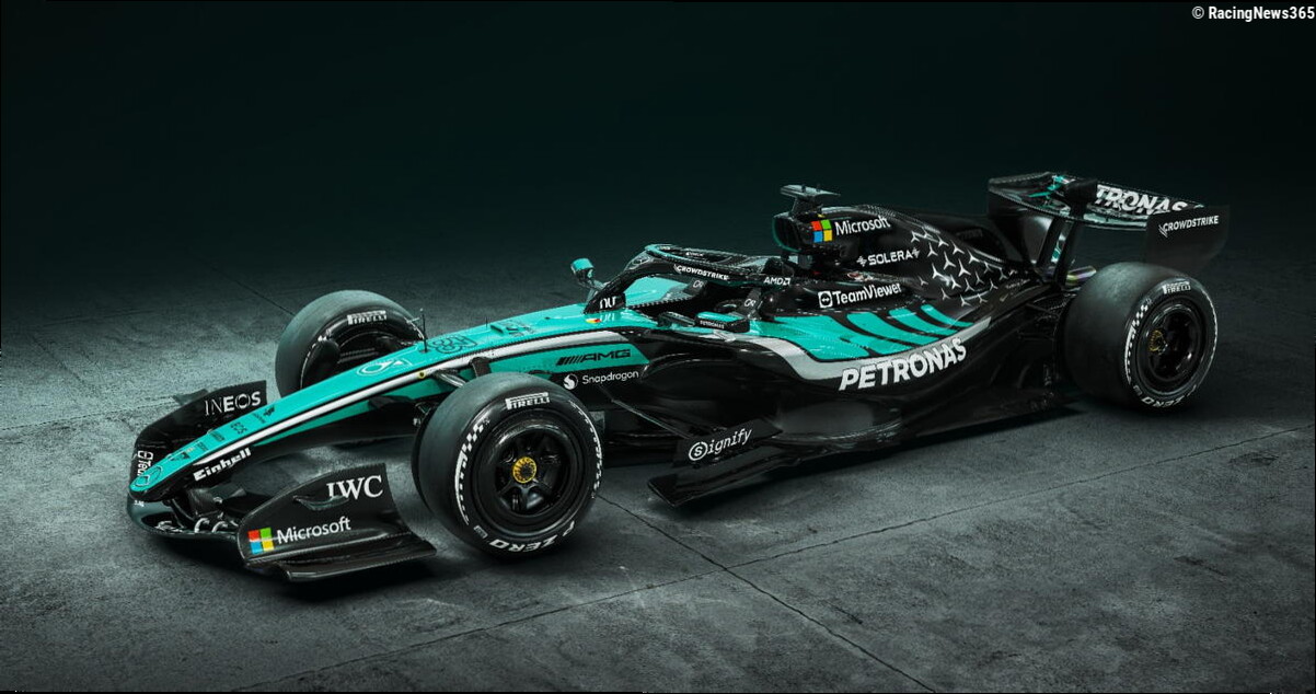 Mercedes unveil special livery for title partner's F1 homecoming