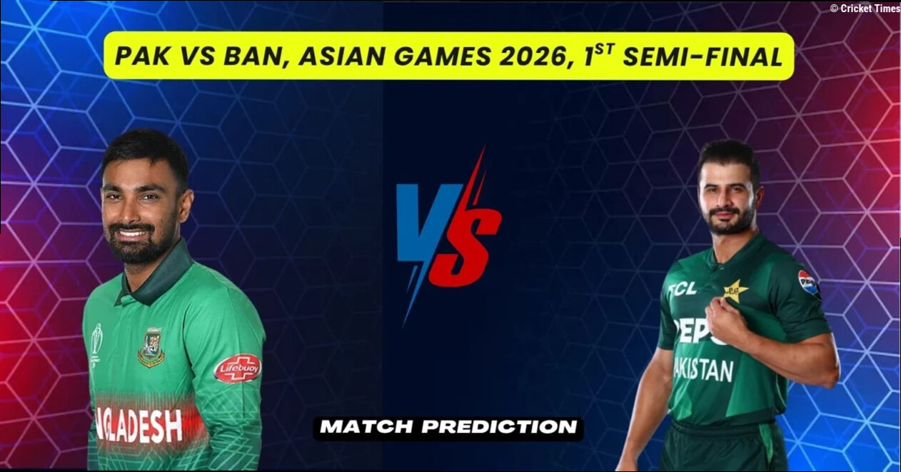 PAK vs BAN, Asian Games 2026, 1st semi-final Match Prediction: Who will win today's game between Pakistan and Bangladesh?
