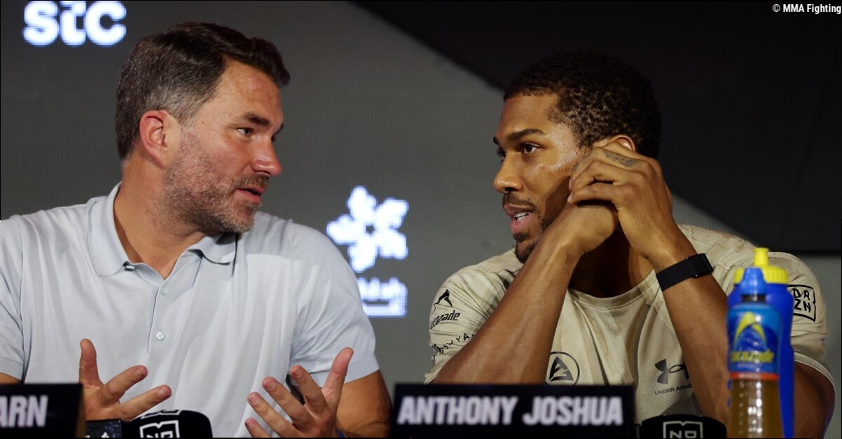 Anthony Joshua backs Eddie Hearn 'if he wants to pull the plug' on Tyson Fury fight over Dana White dispute