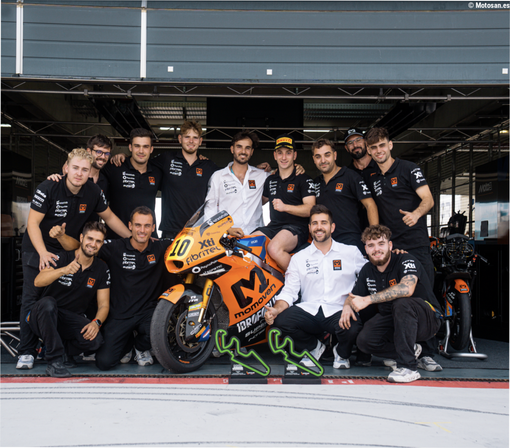 El Momoven Racing pelea hasta el final por el título de Moto2 en MotorLand