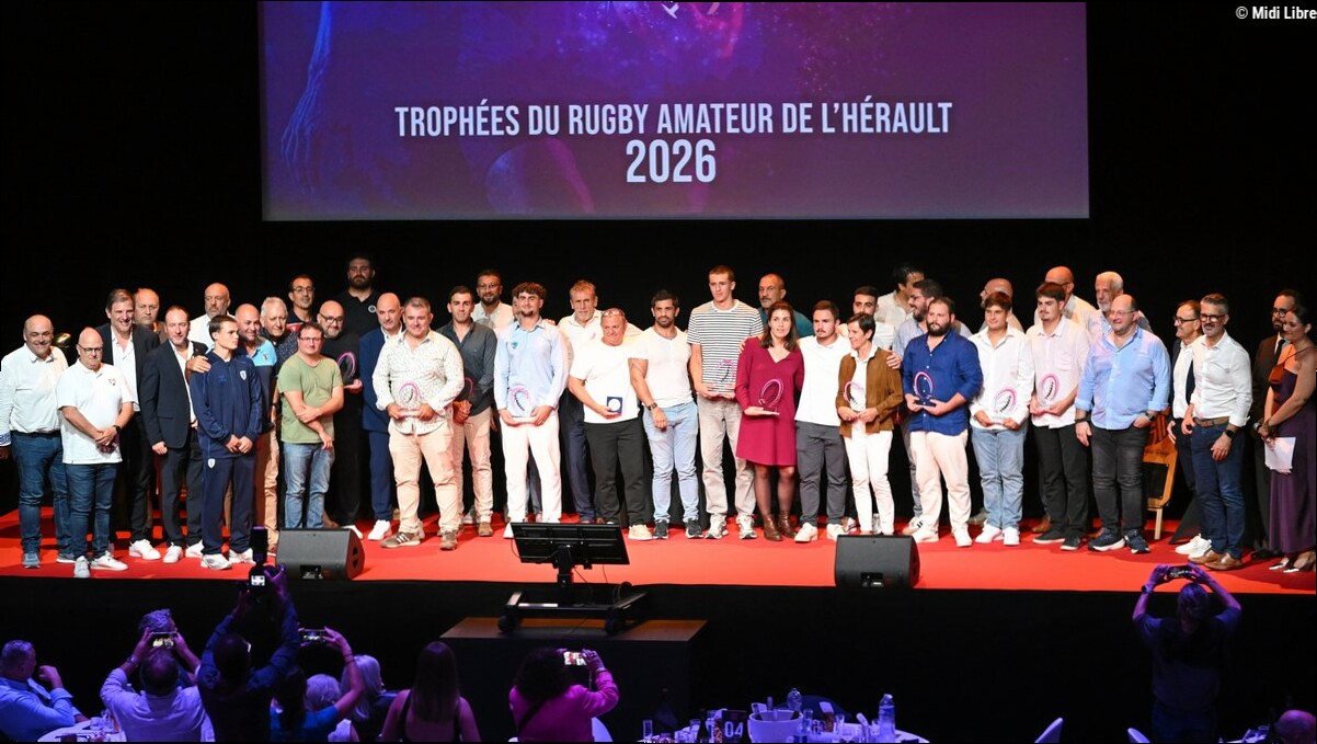 Trophées du rugby amateur dans l'Hérault : découvrez tous les lauréats de l'édition anniversaire pour la saison 2025 - 2026 !