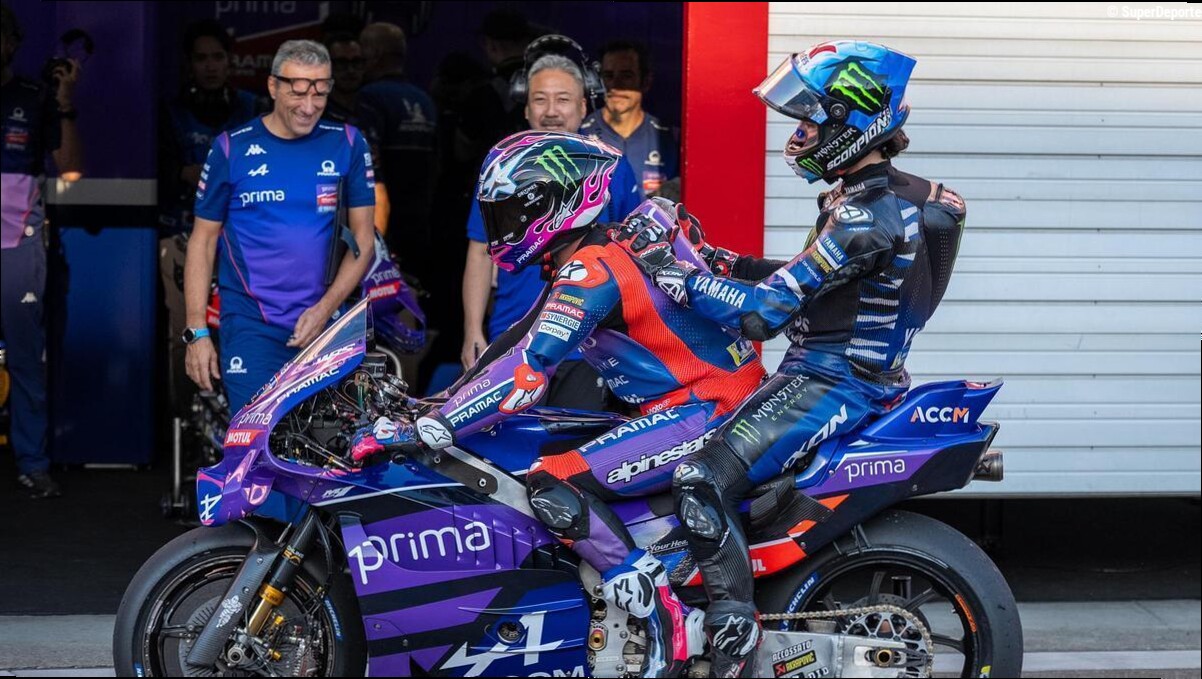 Rins: "Cuando Jack tumbó la moto conmigo detrás, como si estuviese corriendo, ¡me cagué encima!"
