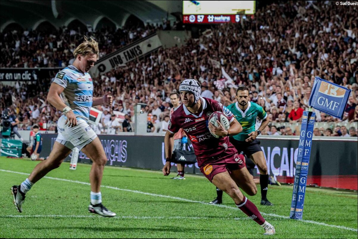 Union Bordeaux-Bègles (UBB) : Bielle-Biarrey de retour à l'aile face à Lyon, 7 changements dans le XV girondin