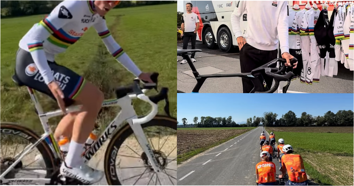 Vollering shows off rainbow jersey at the European Championships; McNulty also takes to the road for the first time as World 