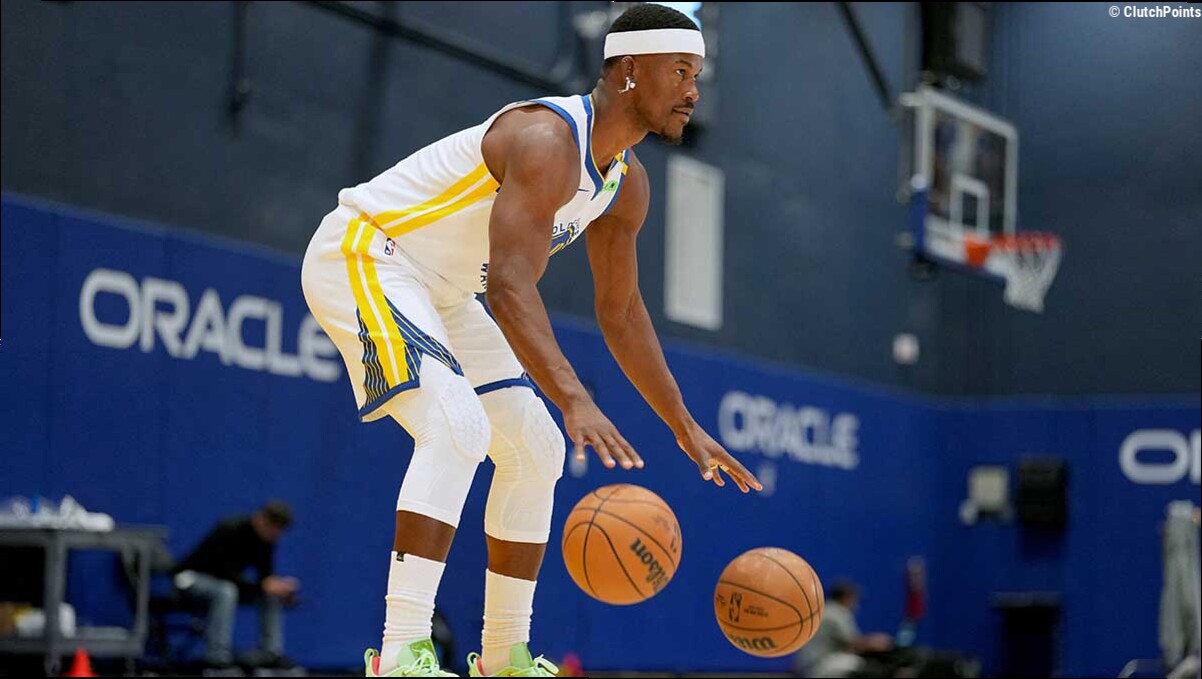 Watch Warriors' Jimmy Butler jack up 3s during his ACL recovery