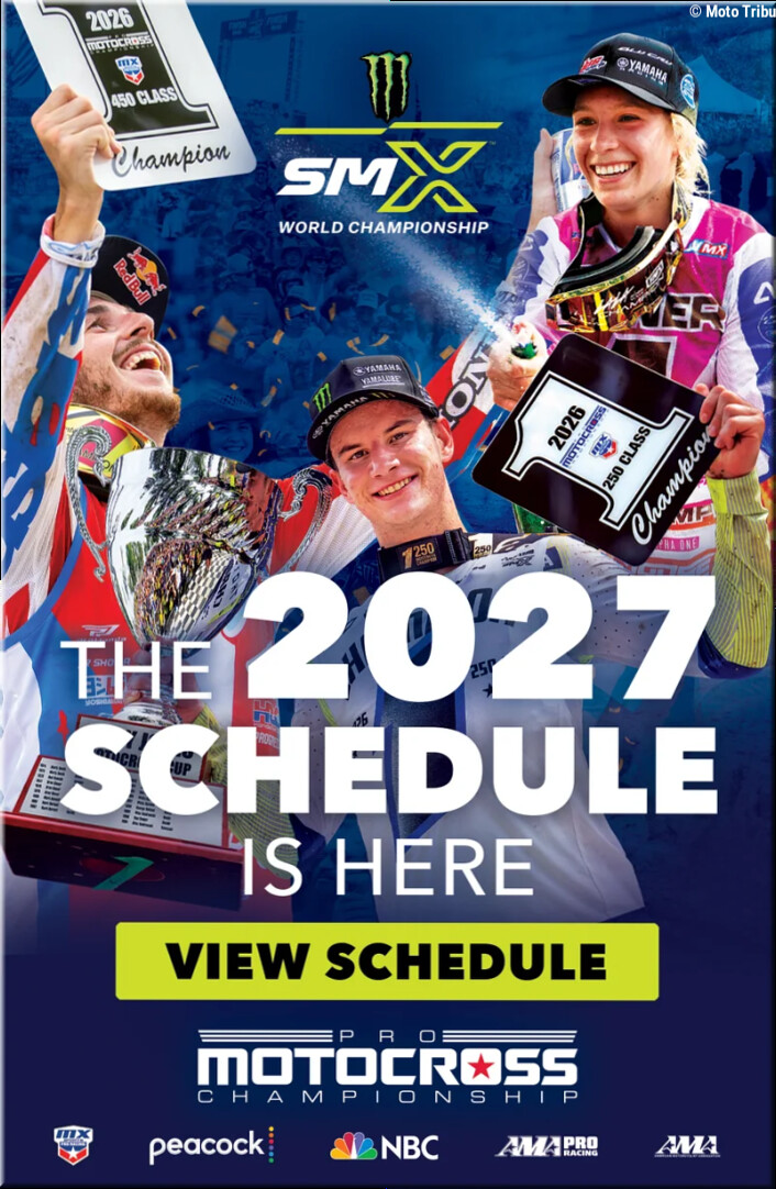 MOTOCROSS et SUPERCROSS US – les calendriers 2027