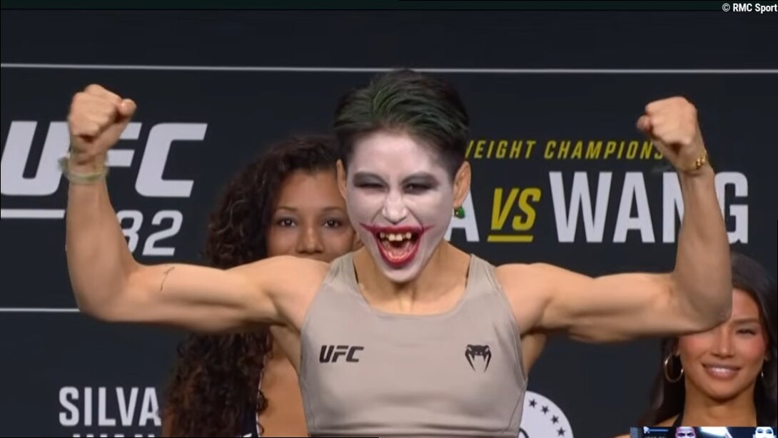 UFC 332: pourquoi Wang Cong se grime façon Joker avant ses combats