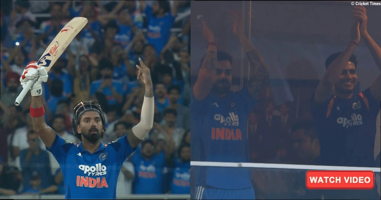 WATCH: KL Rahul gets standing ovation from India dressing room after stunning century in IND vs WI 3rd ODI