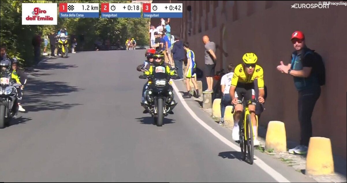 Pidcock misses again as Visma's Piganzoli takes resounding victory at Giro dell'Emilia with perfect attack