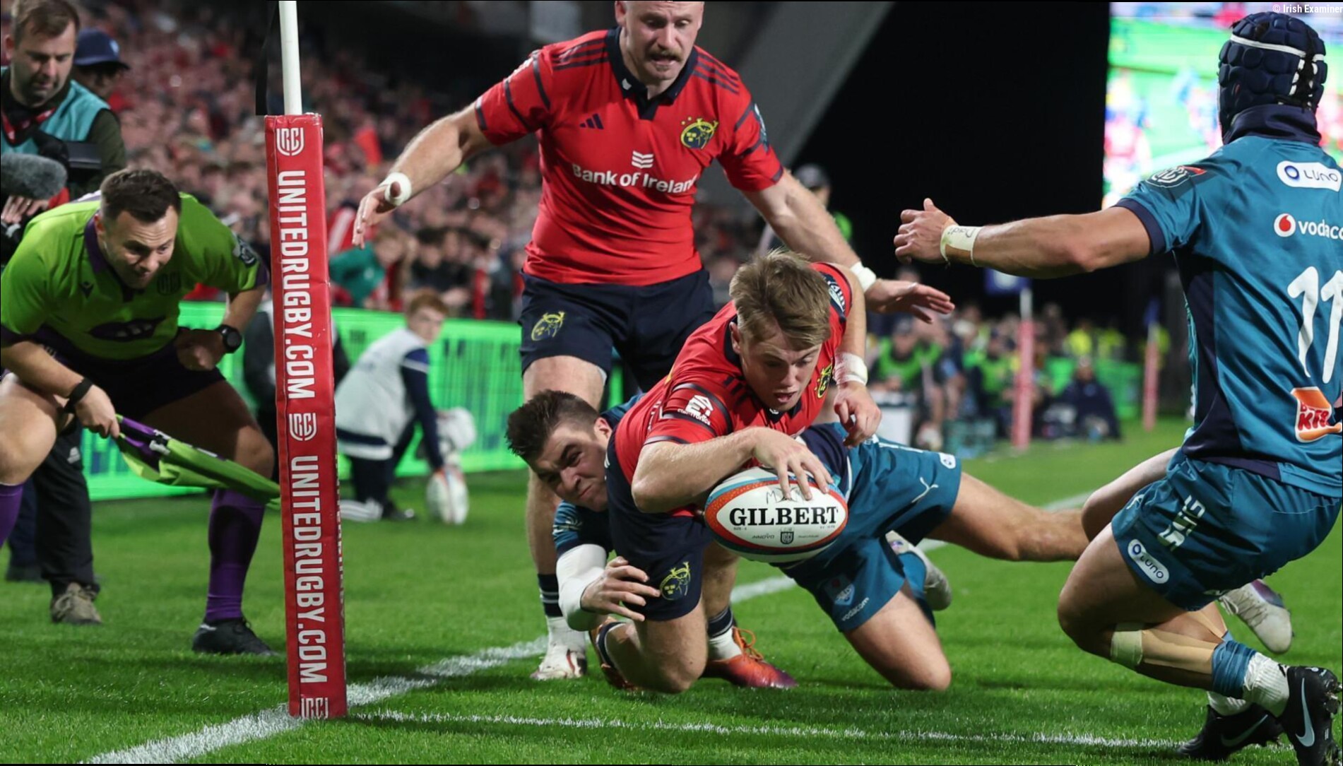 Charlie O'Shea stars as Munster kickstart URC campaign with bonus-point win over Bulls