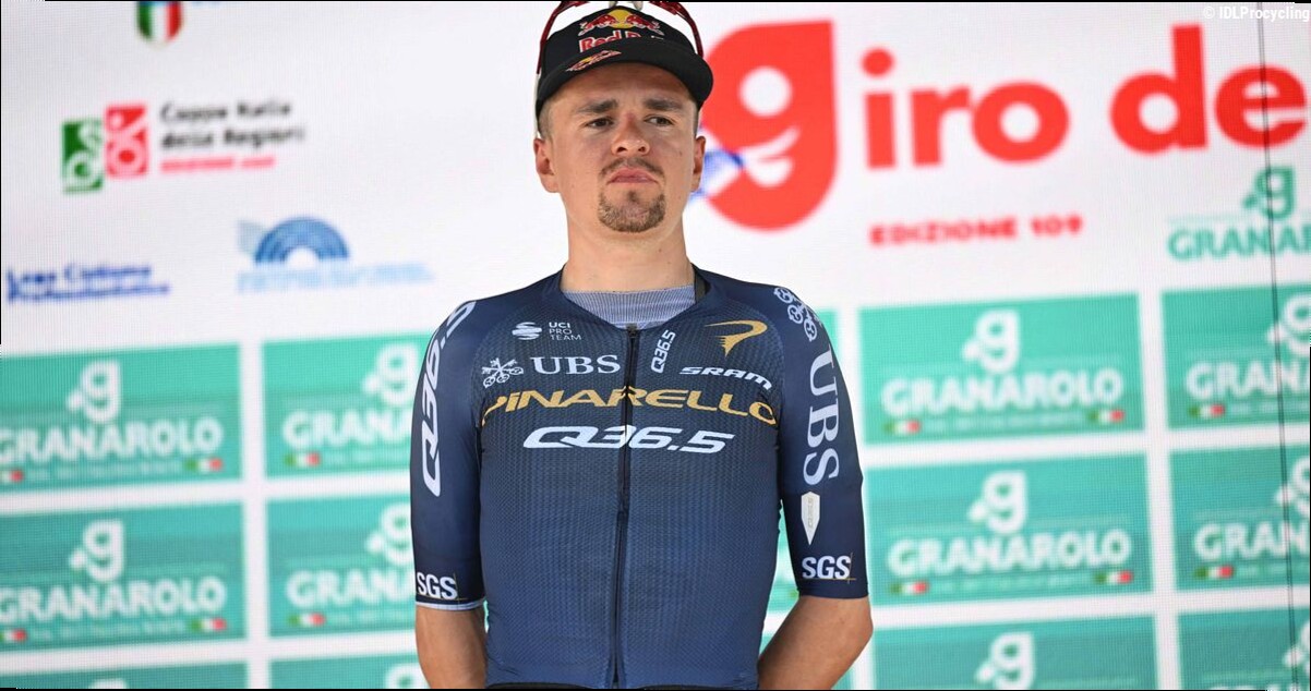 Tom Pidcock again frustrated by Matteo Jorgenson's race tactics at the Giro dell'Emilia