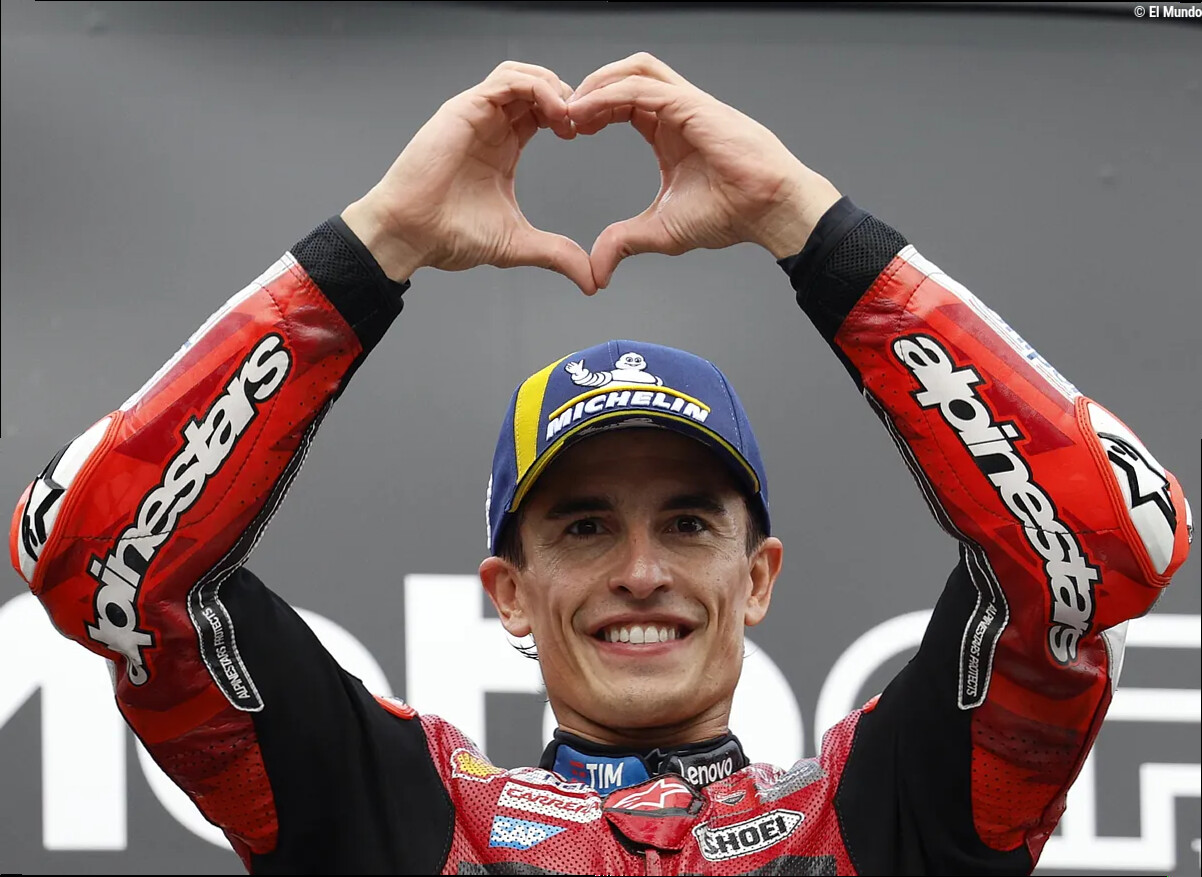 Marc Márquez suma su quinto 'pleno' de la temporada y se acerca a dos puntos de Jorge Martín