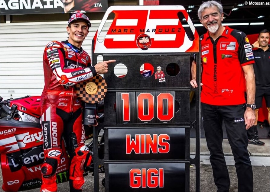 Dall'Igna celebra la "época dorada" de Ducati tras alcanzar sus100 victorias en MotoGP