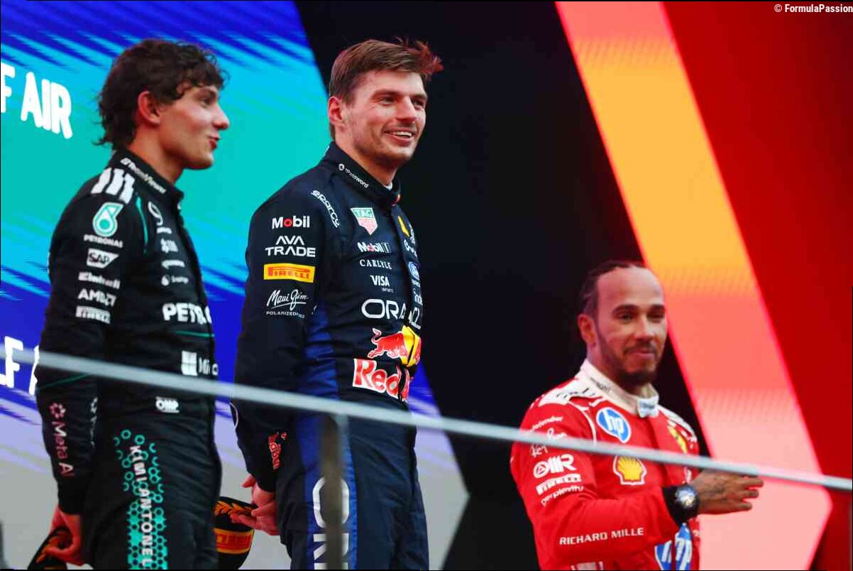 Verstappen e Antonelli i fenomeni. Ferrari benino, ma non basta