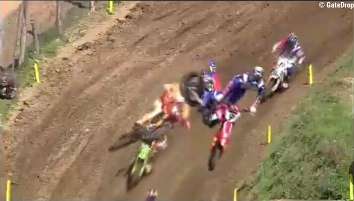 Video: Huge Vialle crash at Ernee MXoN!
