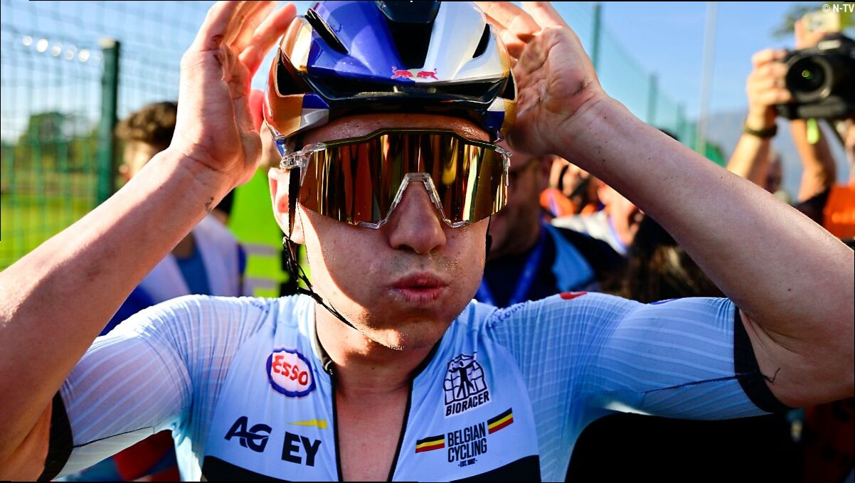 Grandioses EM-Finish: Sturz, Drama, Triumph: Remco Evenepoel kann's nicht fassen