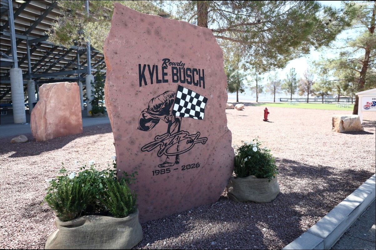 Las Vegas honors hometown hero Kyle Busch with memorial rock and numerous tributes