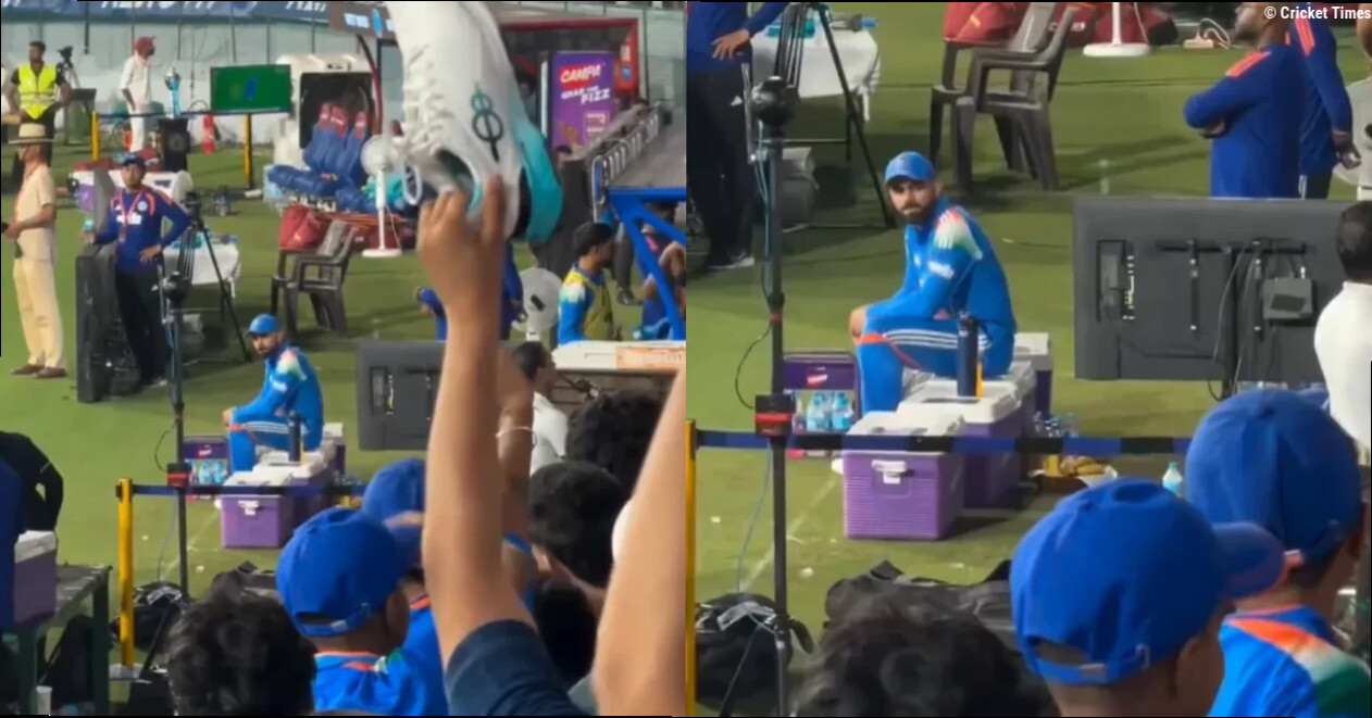 IND vs WI [WATCH]: Virat Kohli reacts as fan shows off his one8 shoe following 3rd ODI