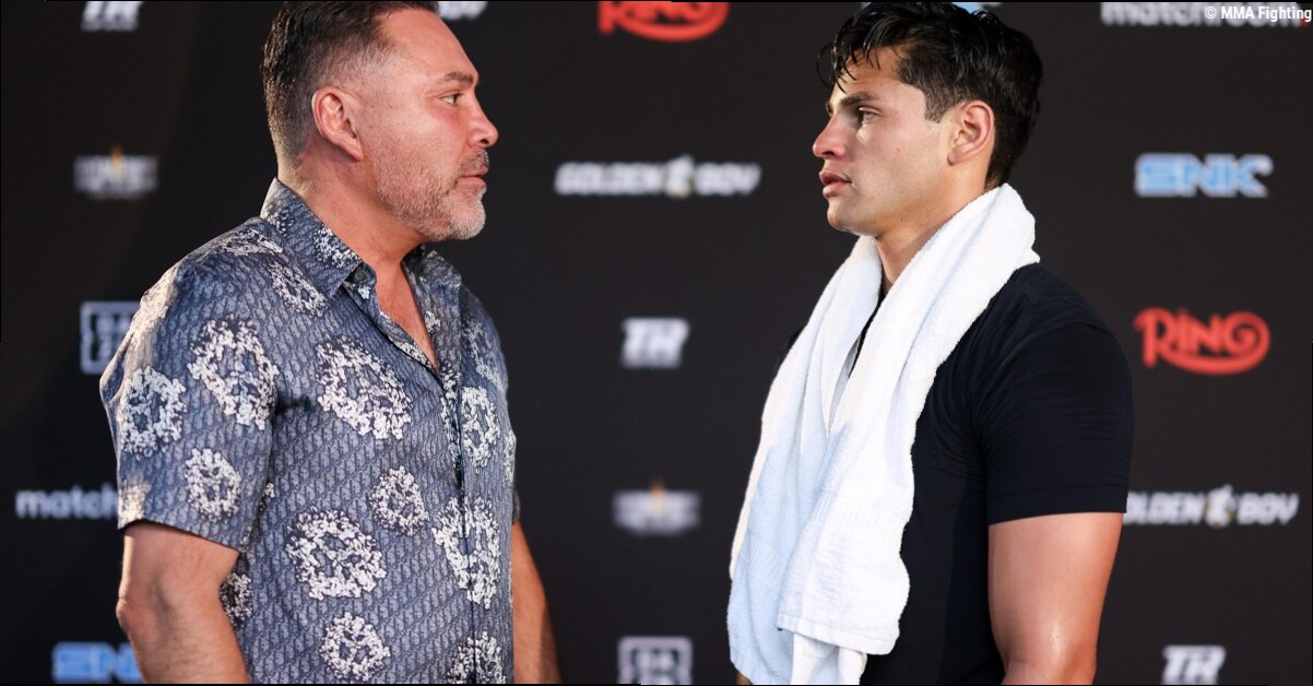 Oscar De La Hoya reveals why he didn't attend Ryan Garcia vs. Conor Benn fight: 'I was going to be set up'