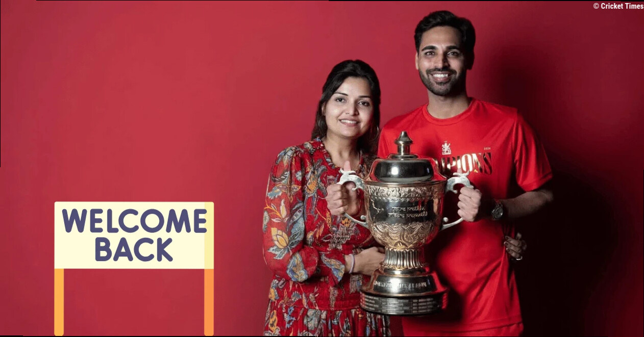 Bhuvneshwar Kumar's wife's reaction goes viral after RCB pacer named in India's T20I squad for New Zealand tour