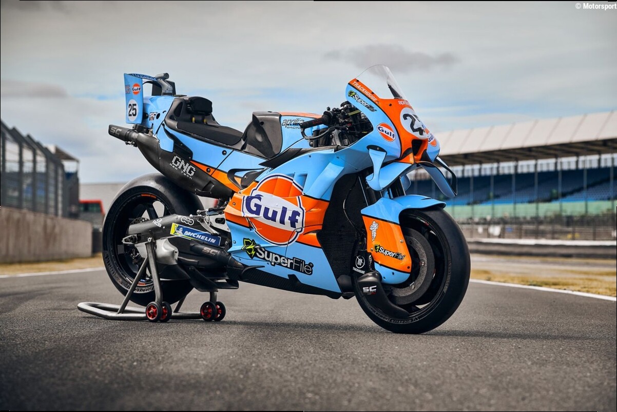 MotoGP | Le Aprilia di Trackhouse tornano in livrea Gulf per Indonesia e Malesia