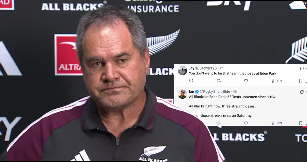 "RIP Eden Park Fortress" - All Blacks Fans react as Rennie drops key star for Wallabies clash