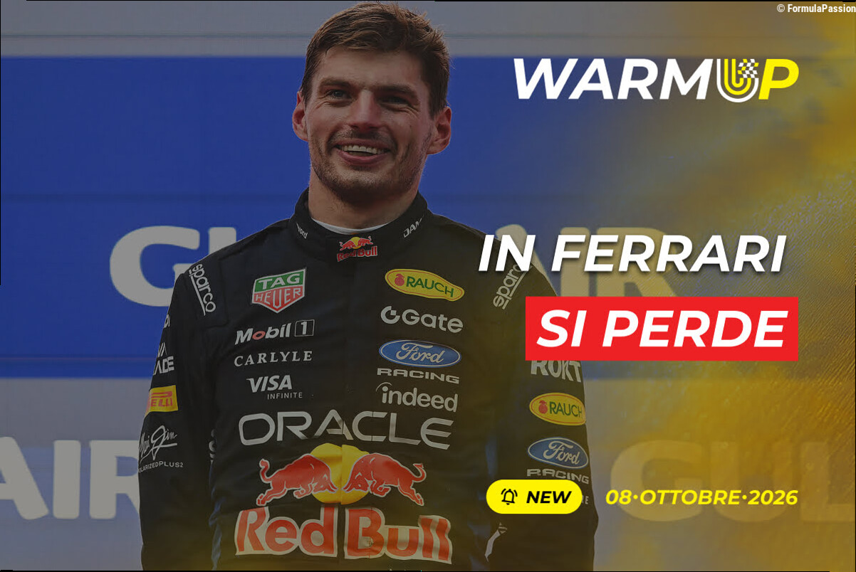 Verstappen non vuole andare in Ferrari "per fare 5°" e le altre news del 8/10 | WarmUp F1 Podcast #296