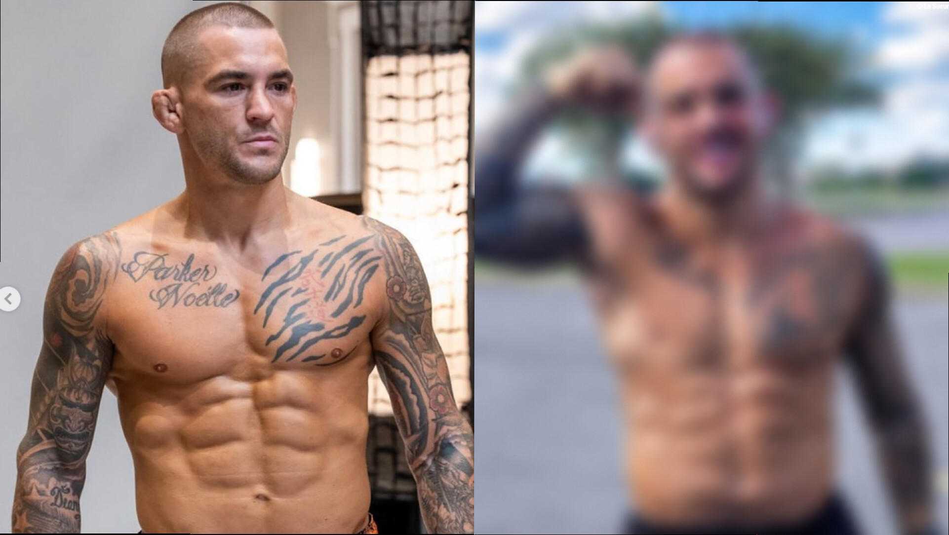Le retraité Dustin Poirier dévoile son physique titanesque