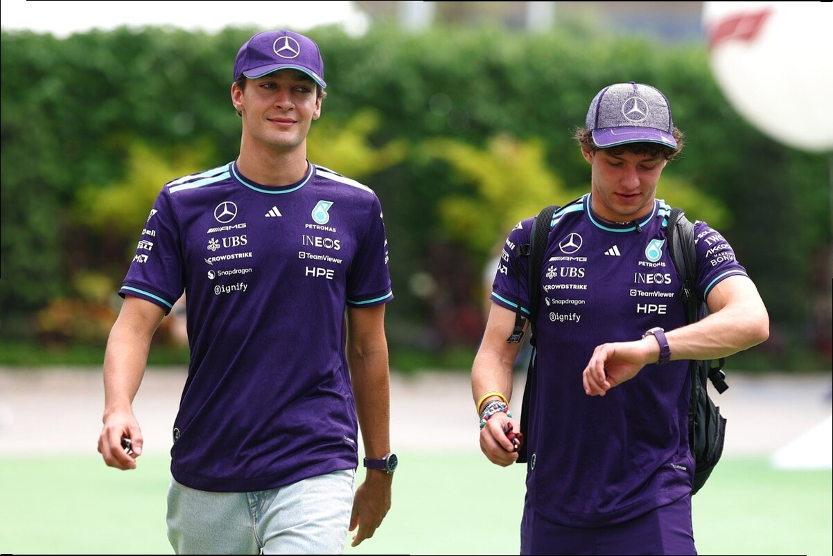 George Russell: "No-brainer" to run previous car as Mercedes splits specifications for Singapore