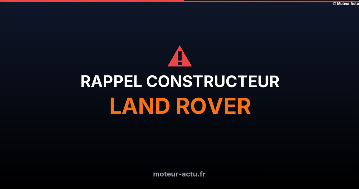 Des Range Rover rappelés pour un risque de chute d'éléments de toit