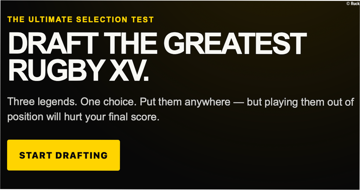 RUCK's Rugby Ultimate Draft