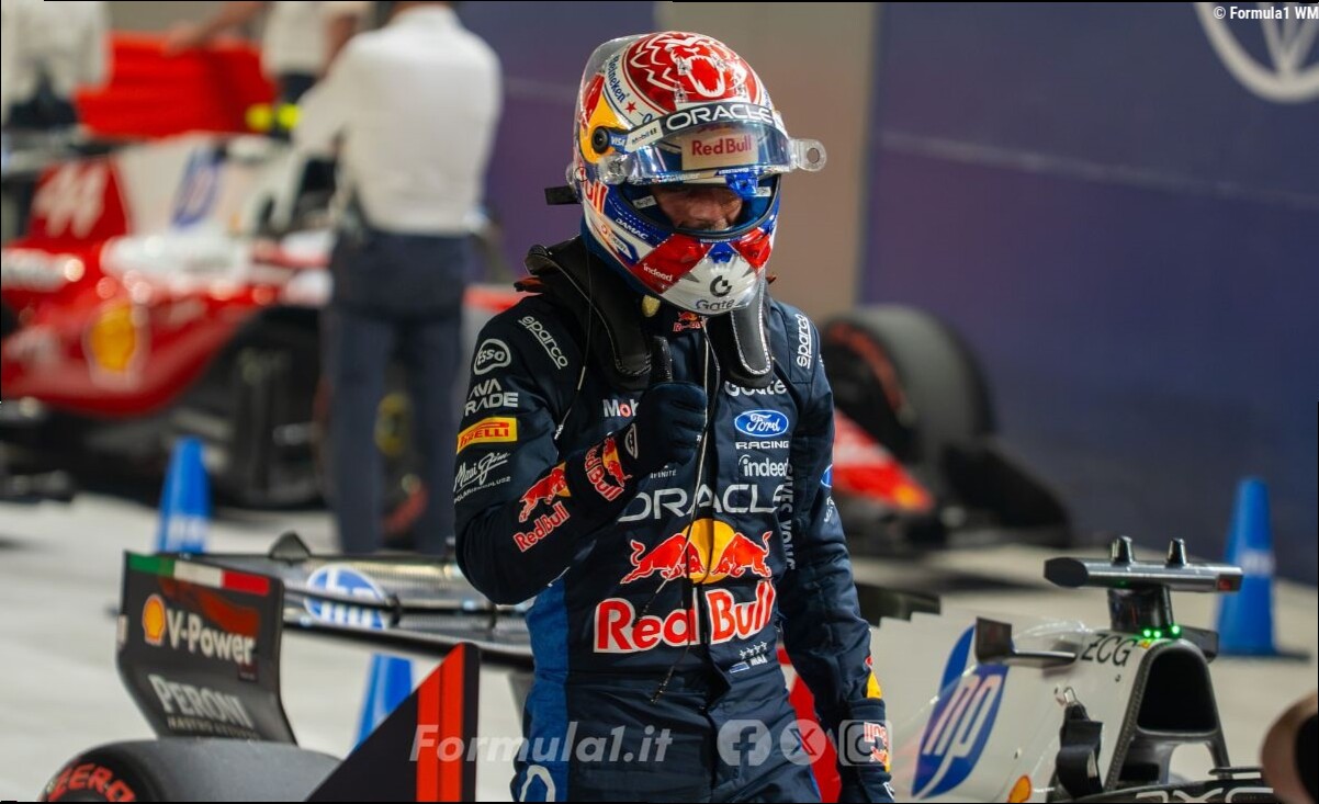 La griglia di partenza della Sprint Race a Singapore: niente prima fila per la Ferrari
