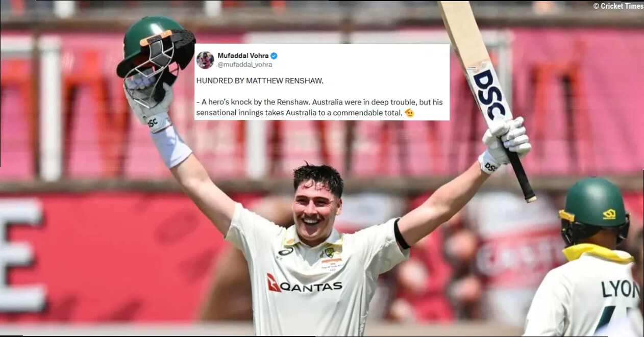 Fans react as Matt Renshaw smashes a fighting century against South Africa on Day 2 of the 1st Test