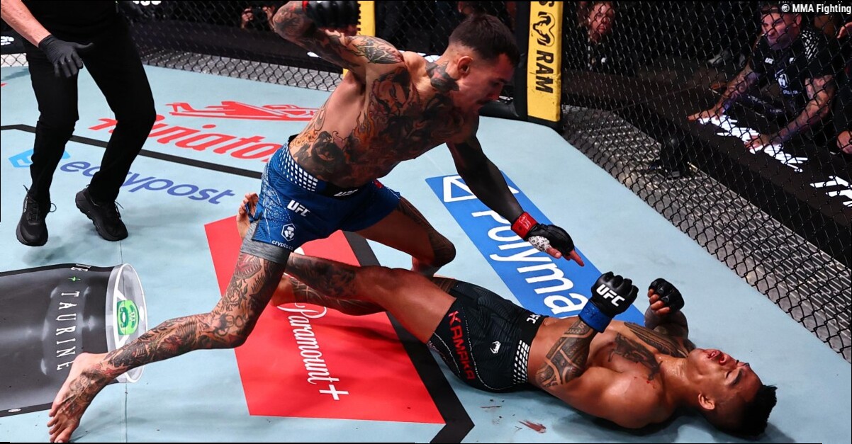 Andre Fili discusses not landing extra shots after epic UFC knockout: 'I'm a criminal, but I'm not a piece of s***'