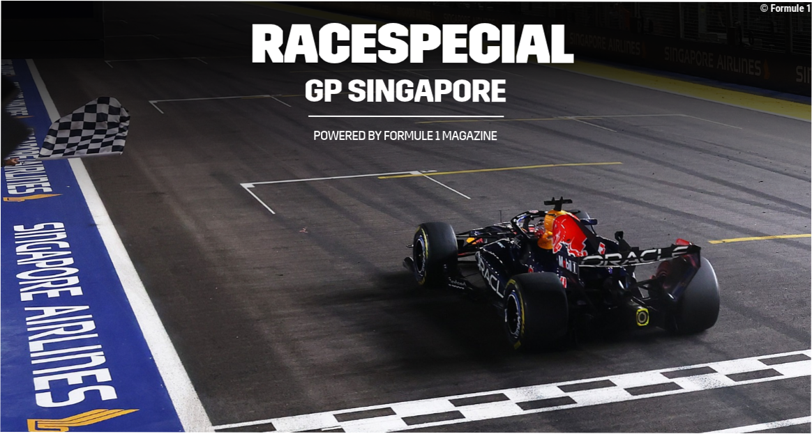 Racespecial GP Singapore (45 pagina's): Max Verstappen breekt de ban in Singapore