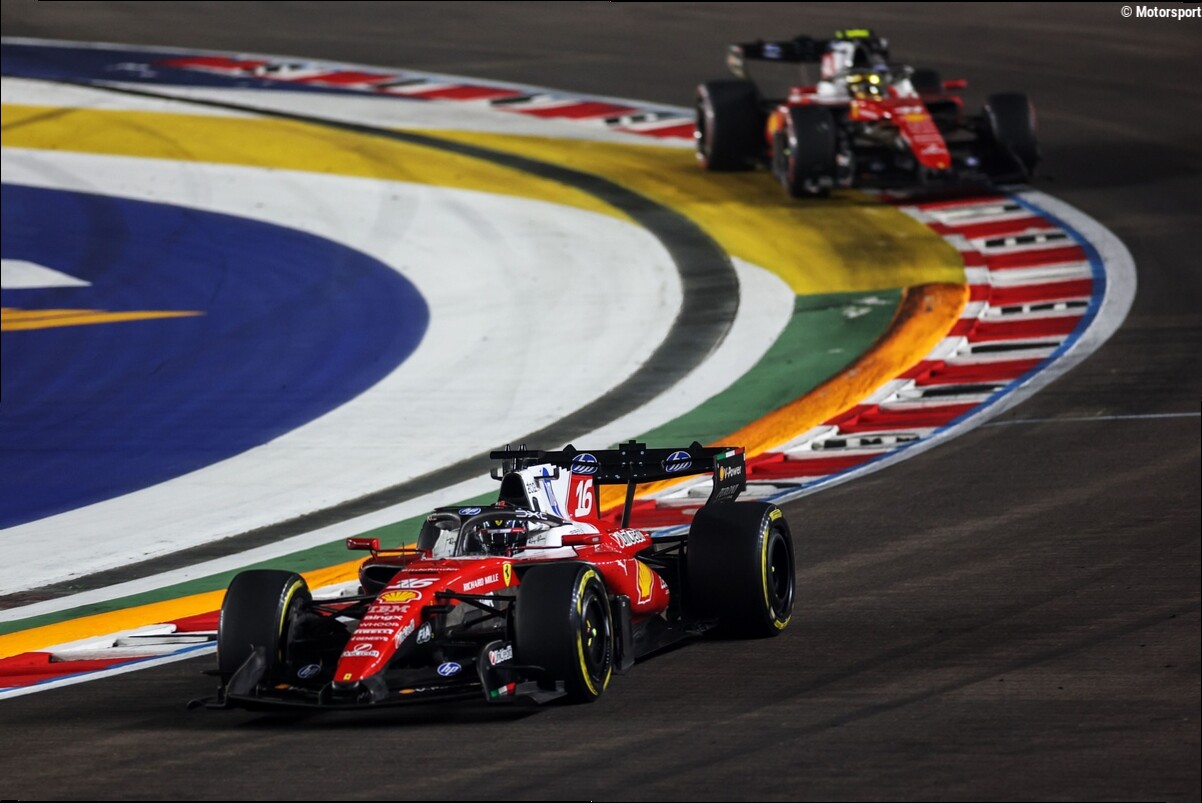 F1 | Ferrari, Singapore a metà: Leclerc secondo convince, mentre Hamilton spreca il podio